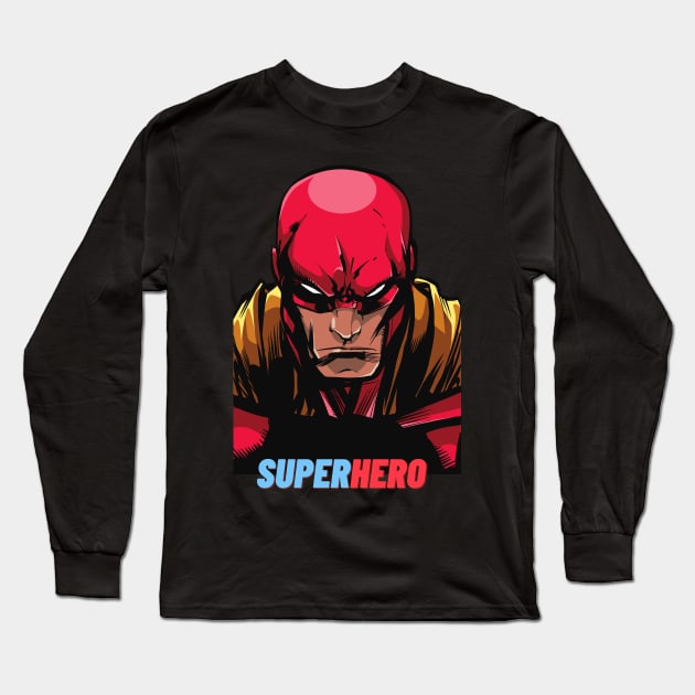 Superhero Long Sleeve T-Shirt by iconking